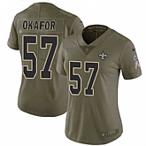 Women Nike Saints 57 Alex Okafor Olive Salute To Service Limited Jersey Dzhi,baseball caps,new era cap wholesale,wholesale hats